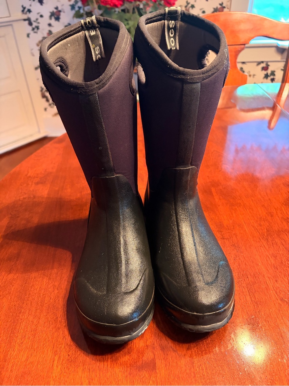 Classic Bogs Kids Black Rain & Snow Boots